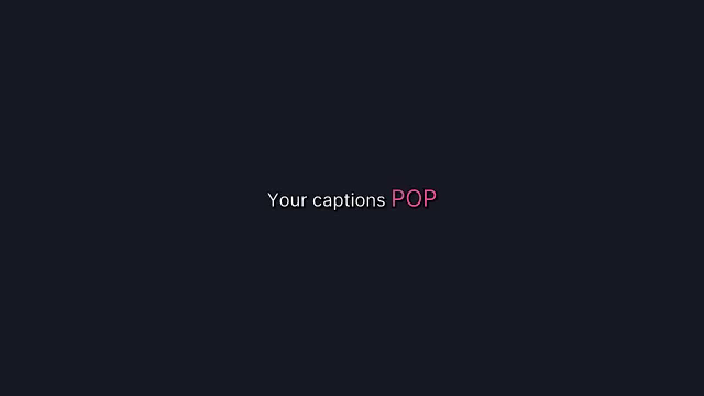 Pink Pop caption preview