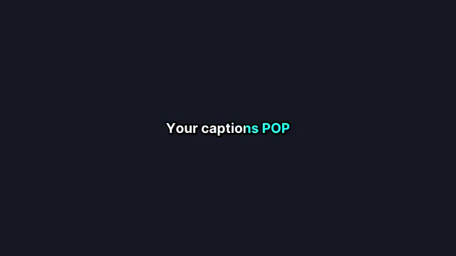 Karaoke caption preview