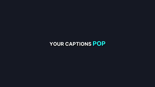 Neon caption preview
