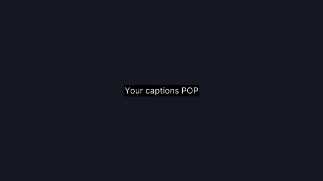 Podcast Bar caption preview