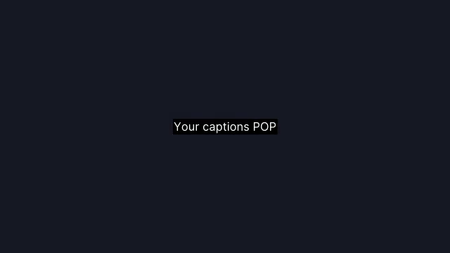 Subtitle Bar caption preview
